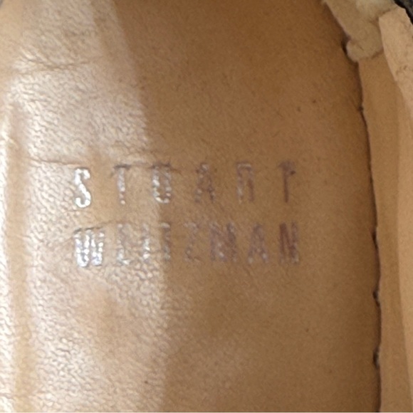 Stuart Weitzman Women's Black Studded Leather Lace Up Espadrilles, size 5 - Picture 8 of 10